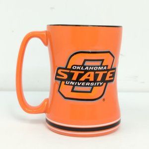 Oklahoma State University Cowboys Orange Black 3D Raised Logo Mug 4.5"